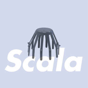 Image produit Scala - Crapaudine, Arr&ecirc;t de feuille en PVC - &Oslash; 80 mm - Gris Fonc&eacute;