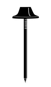 Image produit Scala - Clous pour Plaques Ondul&eacute;es - Noir - 7 cm (50 pi&egrave;ces)