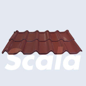Image produit Scala - Panneau de Tuile m&eacute;talliques - Terracotta - 76 x 117 cm (0,89 m&sup2;)