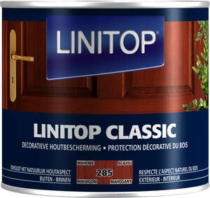 Image produit Linitop&reg; Classic - Protection D&eacute;corative du Bois - (285) Acajou 0,5 L & 1L