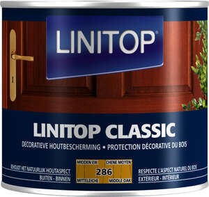 Image produit Linitop&reg; Classic - Protection D&eacute;corative du Bois - (286) Ch&ecirc;ne Moyen 0,5 L & 1L