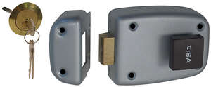 Image produit CISA - Dormant &agrave; appliquer R&eacute;versible - Pour Porte jusque 40 mm - Gris argent - 90 x 70 x 25 mm - 3 cl&eacute;s