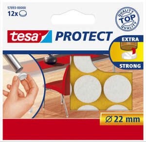 Image produit Tesa&reg;- Feutres Anti-Rayures - Blanc - Rond - &Oslash; 22 mm