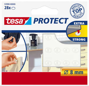 Image produit Tesa&reg;- Blocs Antichoc - Transparent - &Oslash; 8 mm (28 pi&egrave;ces)