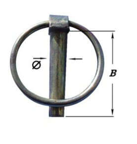 Image produit Goupilles &agrave; Anneau - Bichromat&eacute; - &Oslash; 6 &agrave; 10 mm (2 pi&egrave;ces)
