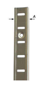 Image produit Cr&eacute;maill&egrave;re pour tablette de meuble &agrave; appliquer - Profil U - 16 x 4 x 2000 mm