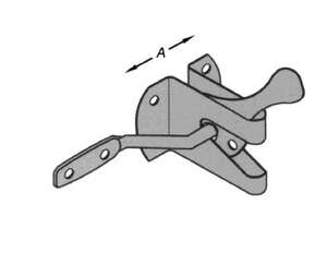 Image produit Fermeture pour portillon de jardin - Clapet automatique - R&eacute;versible