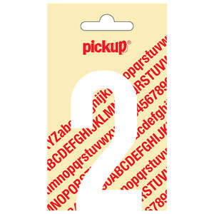 Image produit CHIFFRE ADHESIF NOBEL BLANC 2 90mm