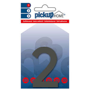 Image produit CHIFFRE ADHESIF 3D RIO GRIS 2 60mm
