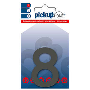 Image produit CHIFFRE ADHESIF 3D RIO GRIS 8 60mm