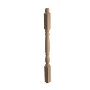 Image produit Poteau Tourn&eacute; - PT1 SOGEM - Ch&ecirc;ne - 70 x 70 mm - Haut: 130 cm