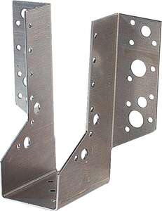 Image produit Etrier Mod&egrave;le 'Lourd' - Multi trous - Zingu&eacute; - 100 x 140 x 2 mm