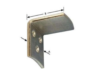 Image produit Taquet de lit - Forme &eacute;querre pour support de sommier - Galvanis&eacute; - 35 x 49 x 3,5 mm (4p)