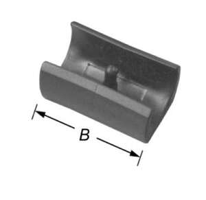 Image produit Sabot &agrave; serrer pour tube rond poly&eacute;thyl&egrave;ne souple - Noir (4p)