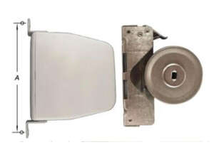 Image produit Enrouleur de volet roulant - Pour sangle 22 mm de maxi 5 m - Ressort - Boitier ouvrant & orientable - Blanc - 150 mm