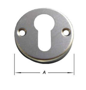 Image produit Entr&eacute;es de Cylindre - Alu argent&eacute; - Rondes - &Oslash; 50 mm (2 pi&egrave;ces)