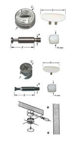 Image produit Ferrure de montage pour assemblage de meuble - Zamac  (2p)