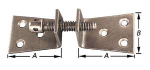 Image produit Ferrure d'assemblage - Type Hambourg - Double &eacute;querre - 3 parties - Fer non trait&eacute; - 43 x 33 x 2,5 mm (2p)