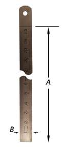 Image produit REGLE ACIER INOX FLEXIBLE 200X13MM