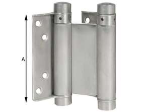 Image produit Charni&egrave;re forte double action ' Va et vient ' - Ressort r&eacute;glable - Inox (2p)
