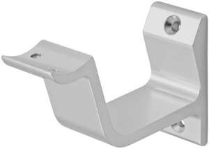 Image produit Support Appui Rampe / Main courante - Mod&egrave;le Concave - Alu F1 - 50 x 77 x 27 mm