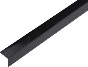 Image produit Corni&egrave;re adh&eacute;sive PVC noir brillant 20x20x1,5/1m