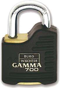 Image produit BURGWACHTER - Cadenas &agrave; cl&eacute;s - Haute S&eacute;curit&eacute; 700 - Laiton - &Oslash; 9 mm Dim Int Anse : 22 x 28 mm - H Totale : 83 mm