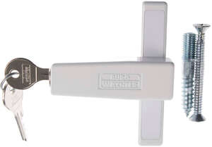 Image produit BURGWACHTER - Verrou de fen&ecirc;tre - Avec serrure - Blanc - 2 cl&eacute;s