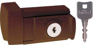Image produit BURGWACHTER - Verrou de porte - Avec serrure - Brun - 60 x 45 mm