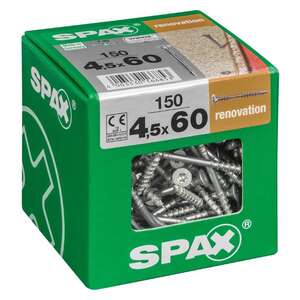 Image produit SPAX&reg;- Vis plancher bois - &Oslash; 4,5 mm - T&ecirc;te Frais&eacute;e -WIROX- T-STAR Plus (T20) - Filetage de Fixation 4 CUT