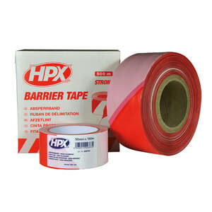 Image produit HPX&reg;- Ruban de d&eacute;limitation - Blanc/Rouge - 50 mm x 100 m