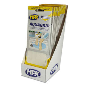 Image produit HPX&reg;- Ruban antid&eacute;rapant - Aqua Grip Transparent 20 mm (8 pi&egrave;ces)