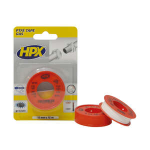 Image produit HPX&reg;- Ruban PTFE d'&eacute;tanch&eacute;it&eacute; de gaz - Blanc - 12 mm x 12 m