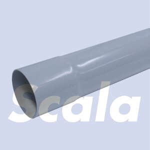 Image produit Scala - Tuyau / Tube de Descente &Oslash; 80 mm, &eacute;p. 1,5 mm - Gris Clair - 2,8 m