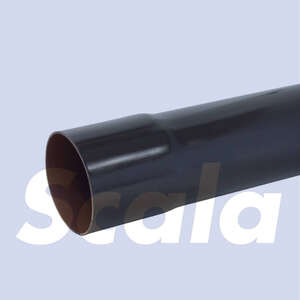 Image produit Scala - Tuyau / Tube de Descente Coex &Oslash; 80 mm, &eacute;p. 1,8 mm - Brun - 3 m