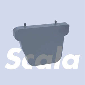 Image produit Scala - Fond Droit pour Goutti&egrave;re C140 Coex - Gris Fonc&eacute;