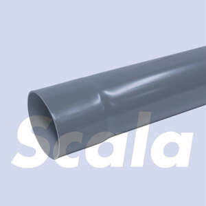 Image produit Scala - Tuyau / Tube de Descente Coex &Oslash; 80 mm, &eacute;p. 1,8 mm - Gris Fonc&eacute; - 3 m