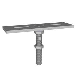 Image produit WEASYFIX&reg; - Connecteur Galva Wood Basic 3D - R&eacute;glage en hauteur, horizontalement et verticalement