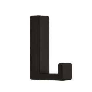 Image produit Crochet Porte-Manteau - Simple - Zamac - Noir mat - 15 x 61 x 40 mm