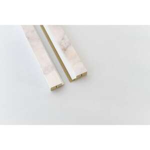 Image produit MAESTRO - Kit de finition Lambris Mural (Hydro) - LATT - White-Nude Marble- 16 x 71 x 2770 mm