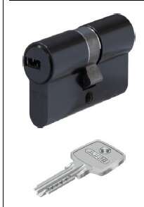 Image produit ABUS - Cylindre - D6X - Noir - 30 / 30 mm - 5 cl&eacute;s