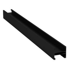 Image produit Quadra - Poteau Alu RAL 9005S Noir pour panneau 52 mm - 60 x 65 x 2700 mm