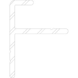 Image produit TWINSON - Profil&eacute; de d&eacute;part en alu (9366) pour Lame R&eacute;f.9360/9369/9335 - 21 x 28 x 3000 mm