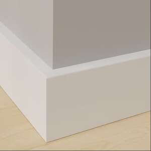 Image produit Plinthe Bois Massif - Pr&eacute;peinte - 12 x 68 mm (-> 420) - LG ML 4.20