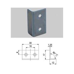 Image produit G&acirc;che type 104.124024  Zingu&eacute; 30x17x12mm