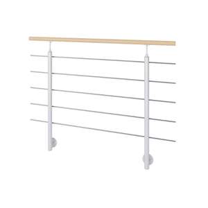 Image produit SOGEM - Garde-corps 'Kit INTERIO' - Acier RAL 9006 - Fixation lat&eacute;rale - 1.5M