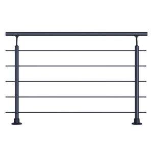 Image produit SOGEM - Garde-corps 'Clean Black' - Kit - Fixation au sol - 1.5M