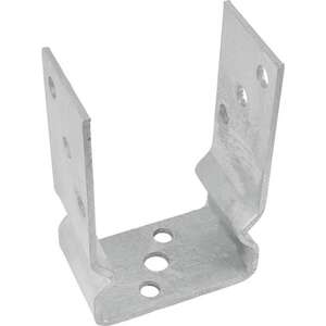Image produit Socle de Poteau &agrave; fixer 'U' - Pour Poteau 90 & 100 mm - Acier Galvanis&eacute;