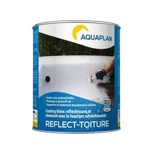 Image produit Aquaplan - Reflect Toiture (Coating blanc r&eacute;fl&eacute;chissant et r&eacute;novant) (1 L)
