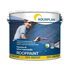 Image produit Aquaplan - Roofpaint (Protection de Toiture imperm&eacute;able) (10 L + 20%)